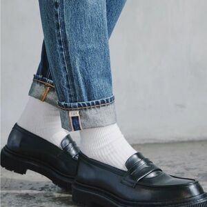 CQY Friend High Rise Straight Leg Women Jeans Selvedged Casual Luxury 29 Tomboy